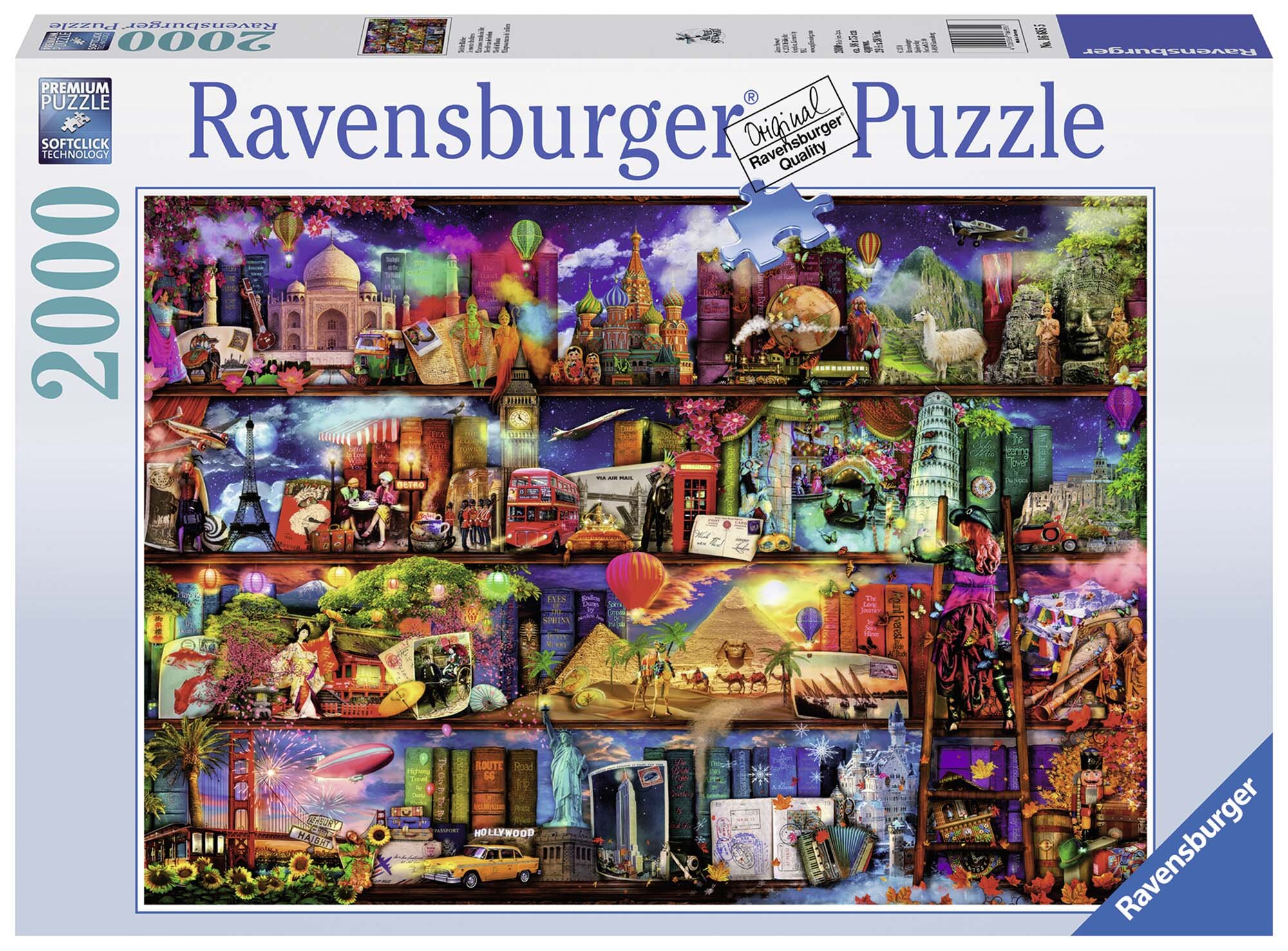 Ravensburger Puslespill, World of Books 2000 brikker