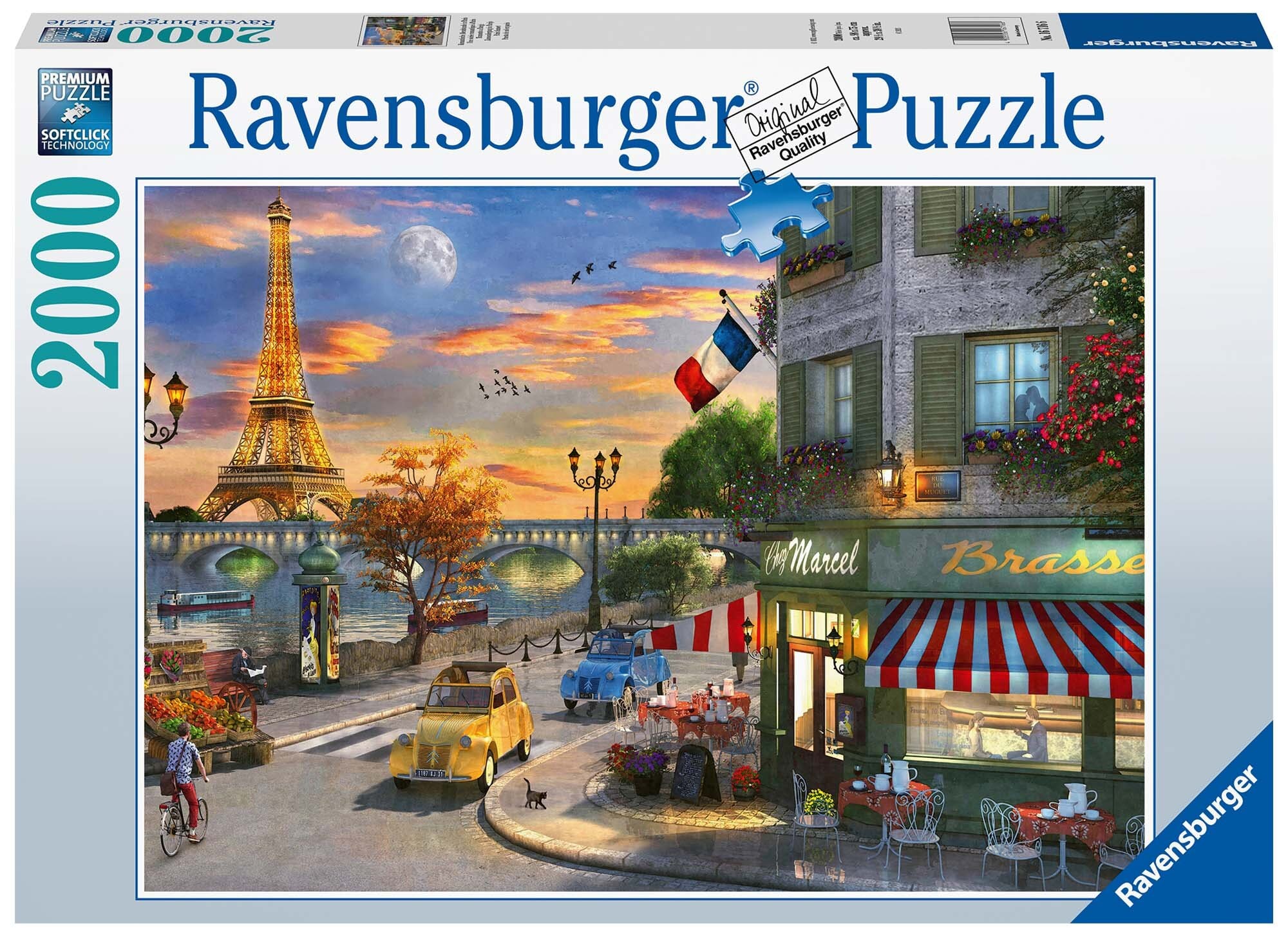 Ravensburger Puslespill, Paris Sunset 2000 brikker