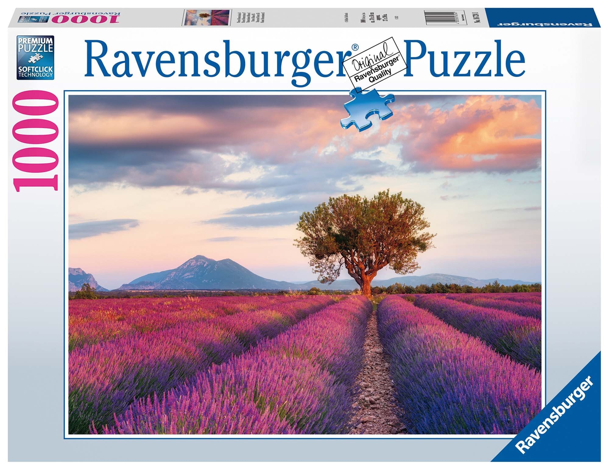 Ravensburger Puslespill, Lavender Fields 1000 brikker