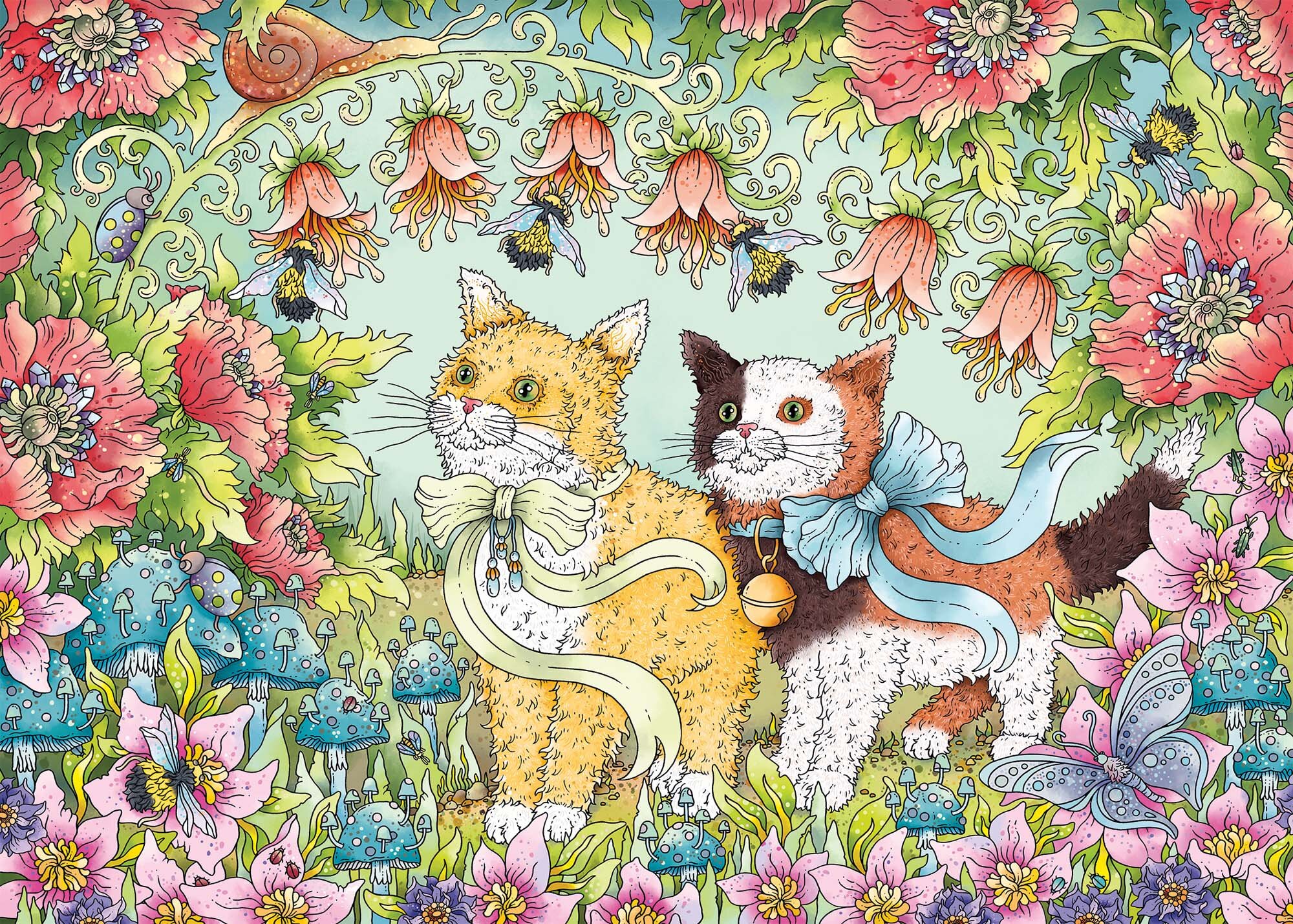 Ravensburger Puslespill, Cute Cats 1000 brikker