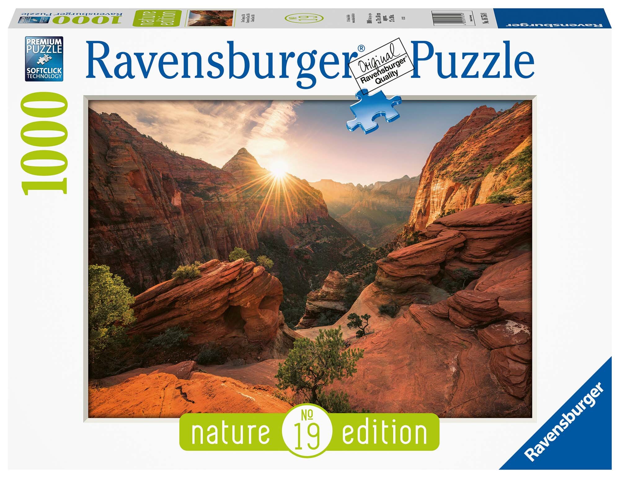 Ravensburger Puslespill, Zion Canyon USA 1000 brikker