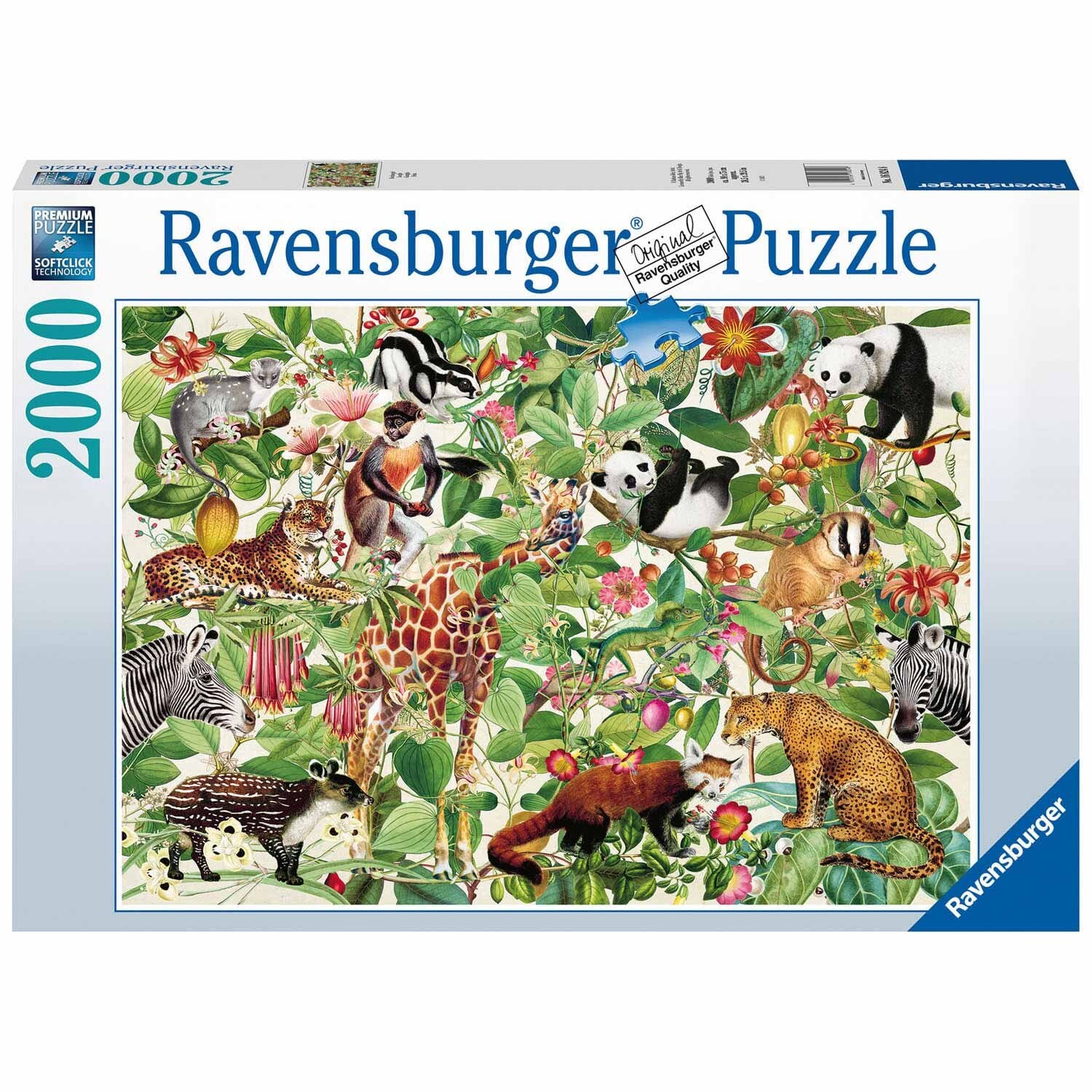 Ravensburger Puslespill, Jungle 2000 brikker