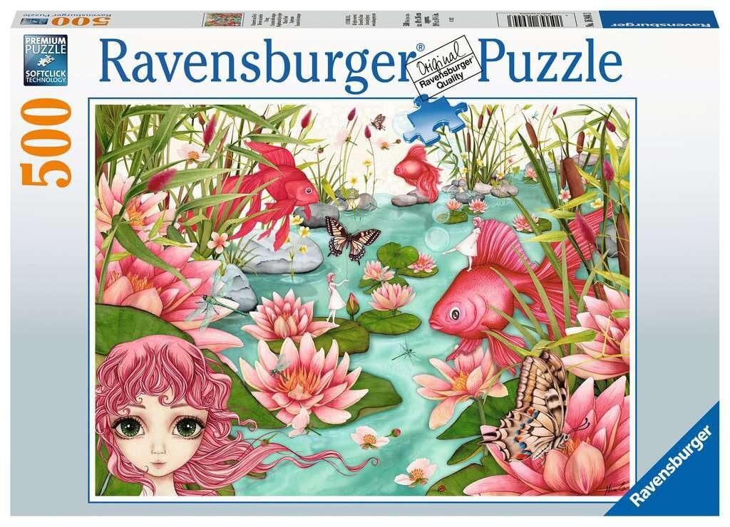 Ravensburger Puslespill, Minu's Pond Daydreams 500 brikker