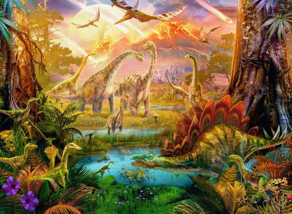 Ravensburger Puslespill, Land of the Dinosaurs 500 brikker