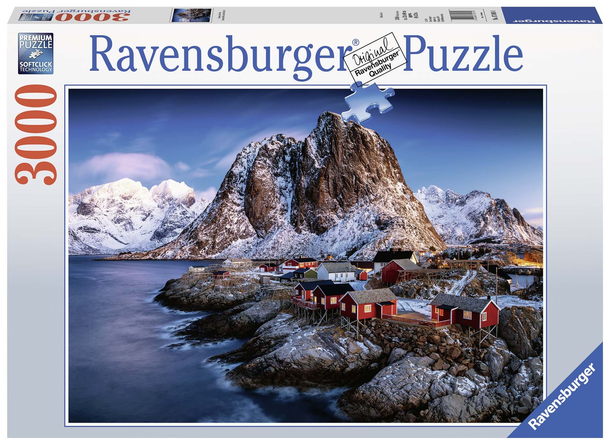 Ravensburger Puslespill, Hamnoy, Lofoten 3000 brikker