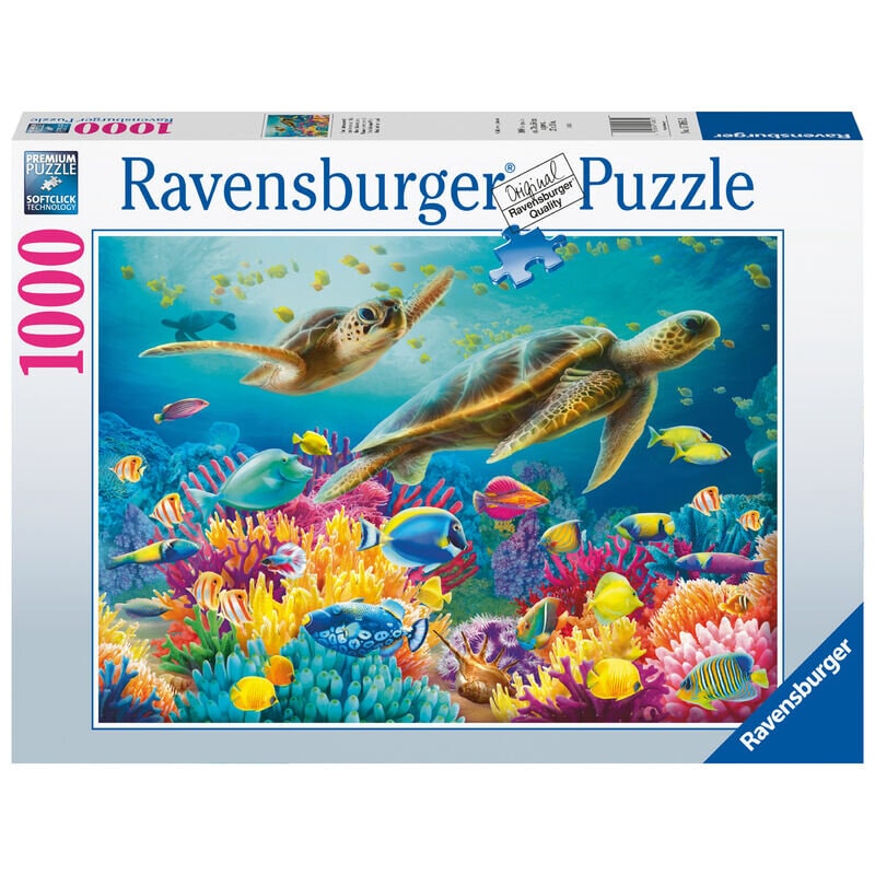 Ravensburger Puslespill - Blue Underwater World 1000 brikker