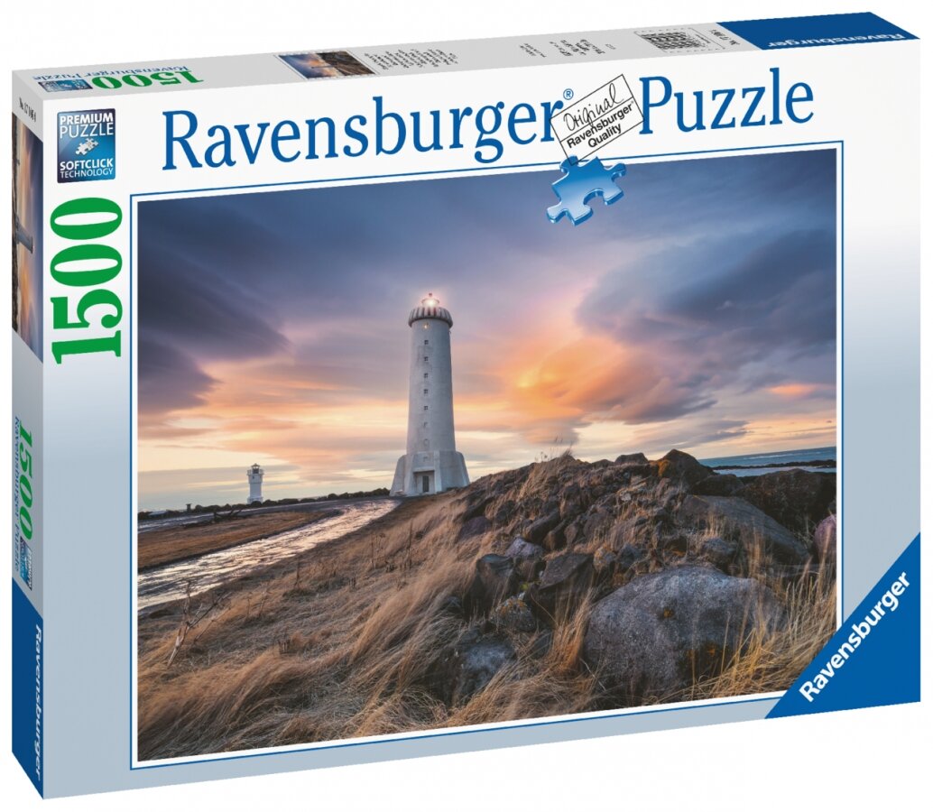 Ravensburger Puslespill, Akranes Lighthouse - Iceland 1500 brikker