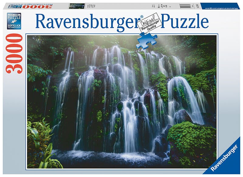 Ravensburger Puslespill, Waterfall Retreat - Bali 3000 brikker