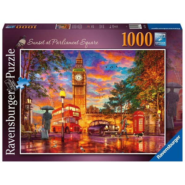 Ravensburger Puslespill, Sunset at Parliament Square 1000 brikker