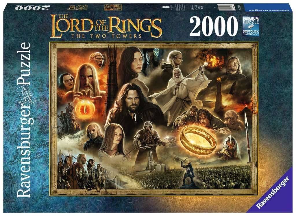 Ravensburger Puslespill - The Lord of the Rings: To Tårn 2000 brikker