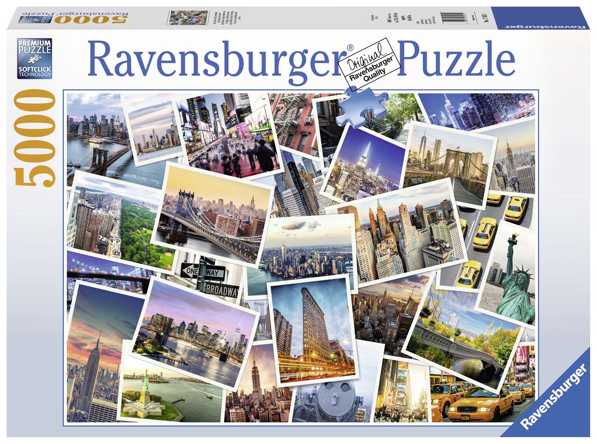 Ravensburger Puslespill, New York - The City Never Sleeps 5000 brikker