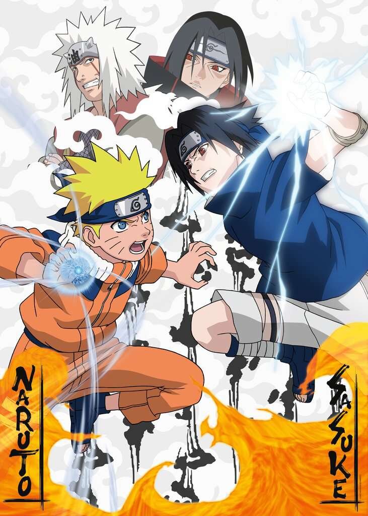 Ravensburger Puslespill - Naruto vs Sasuke 1000 brikker