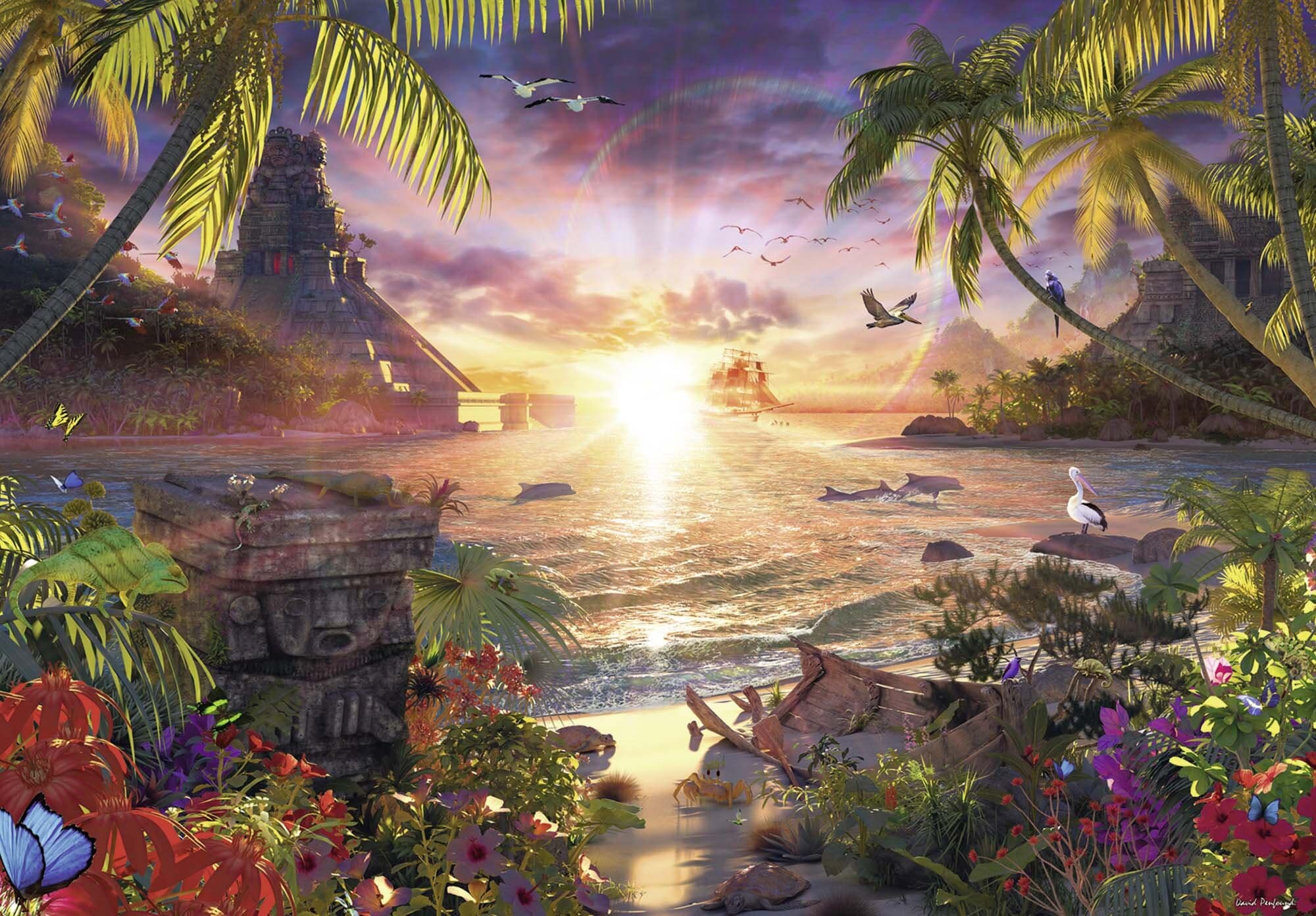 Ravensburger Puslespill, Paradise Sunset 18000 brikker