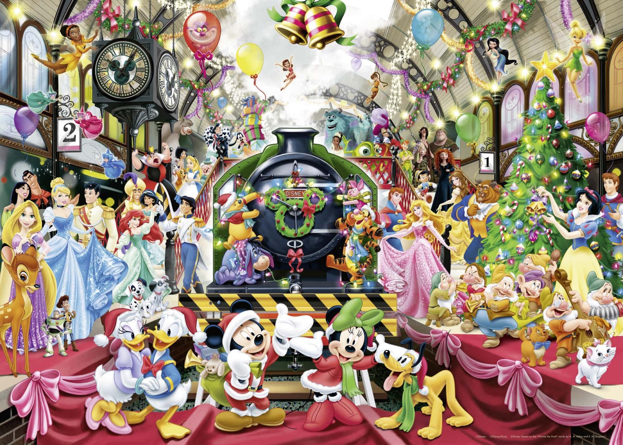 Ravensburger Puslespill - Disney Alle ombord til jul! 1000 brikker