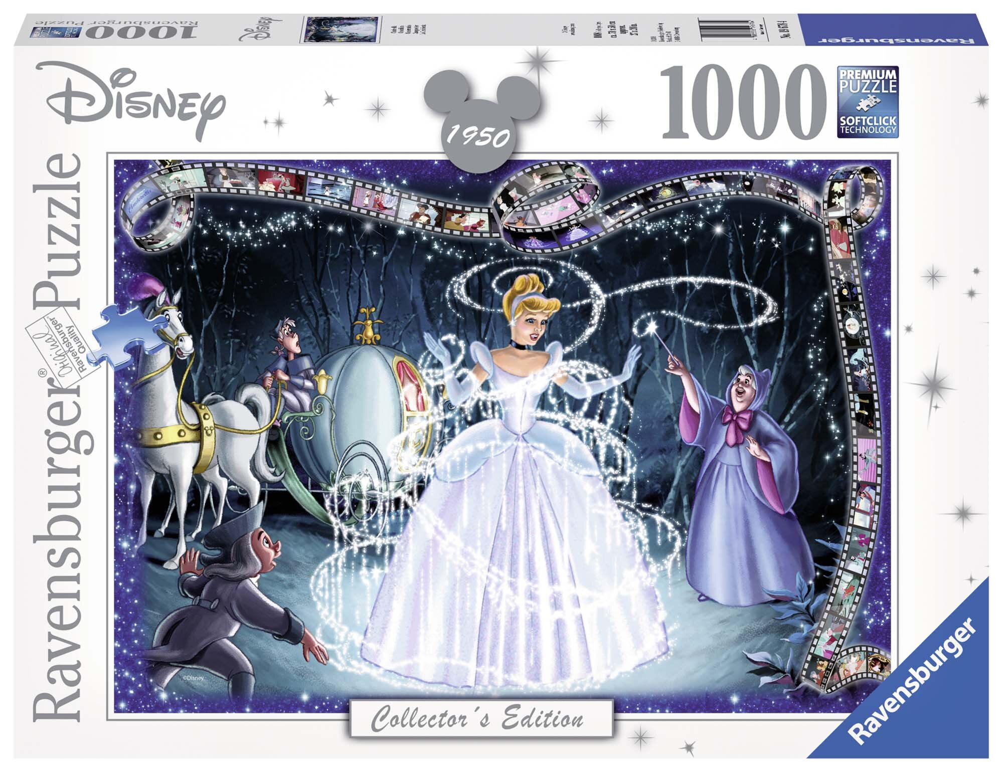 Ravensburger Puslespill, Disney - Cinderella 1000 brikker