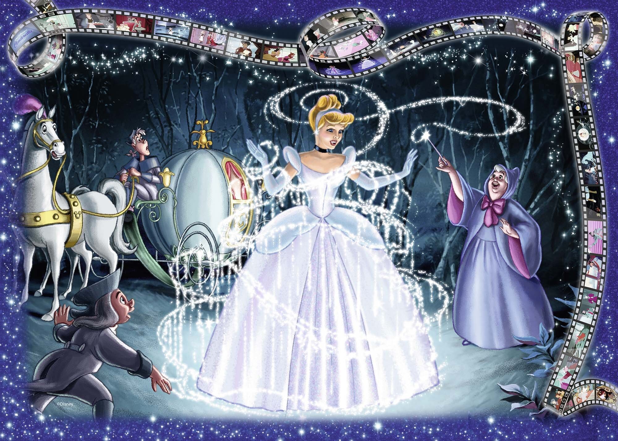 Ravensburger Puslespill, Disney - Cinderella 1000 brikker