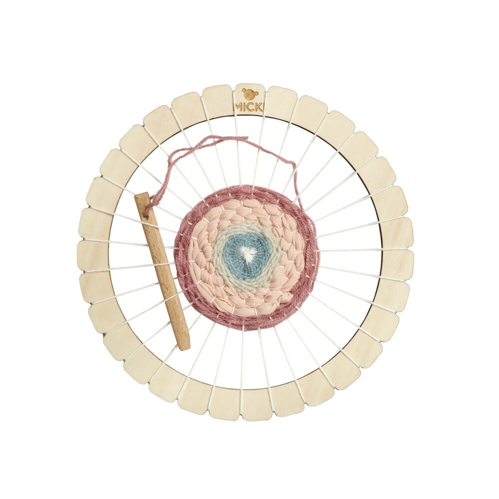 Micki - Vevramme rund 21 cm med tilhørende garn