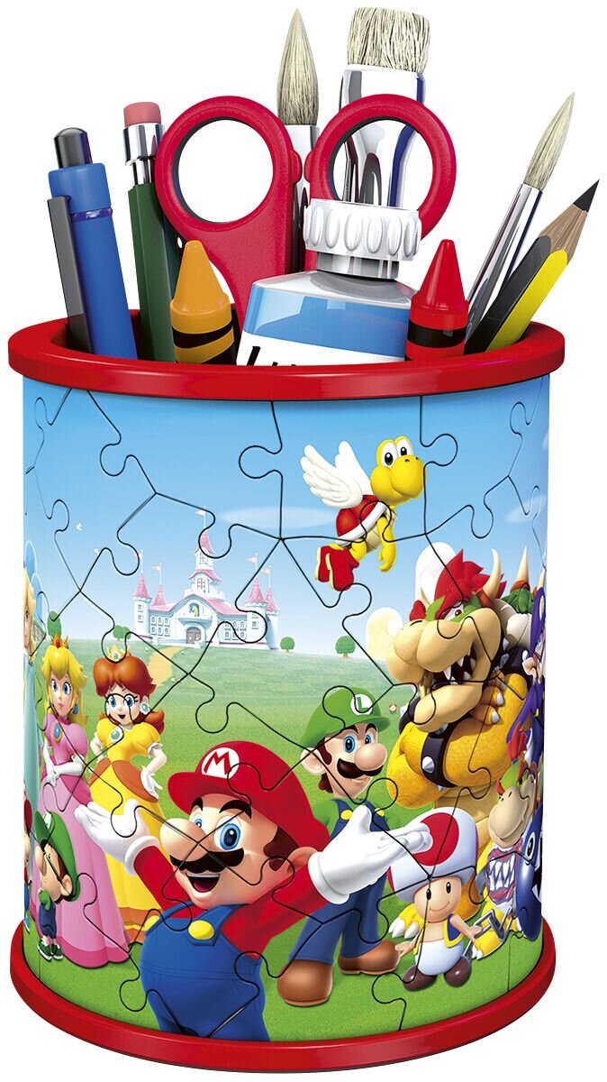 Ravensburger 3D Puslespill, Super Mario blyantholder, 54 brikker