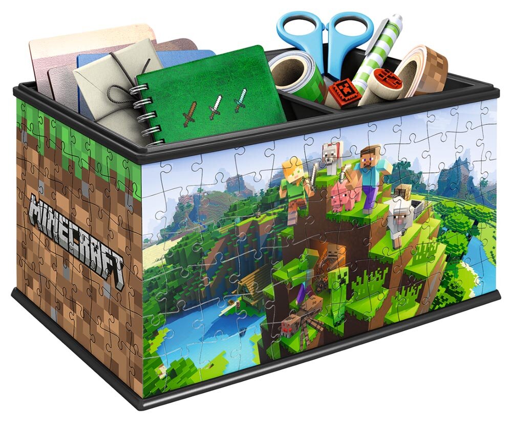 Ravensburger 3D Puslespill - Minecraft oppbevaringsboks 216 brikker