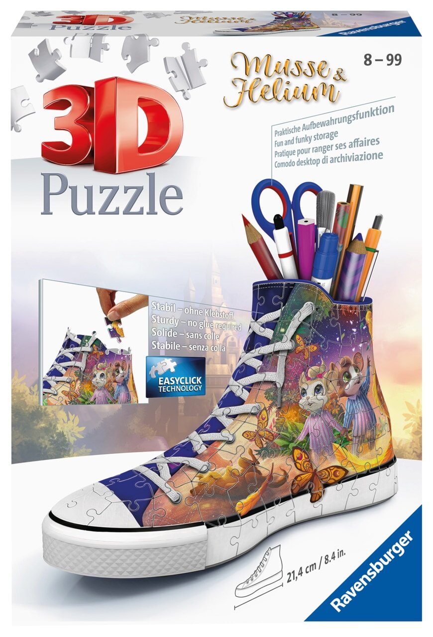 Ravensburger 3D Puslespill, Musse & Helium Sneaker 108 brikker