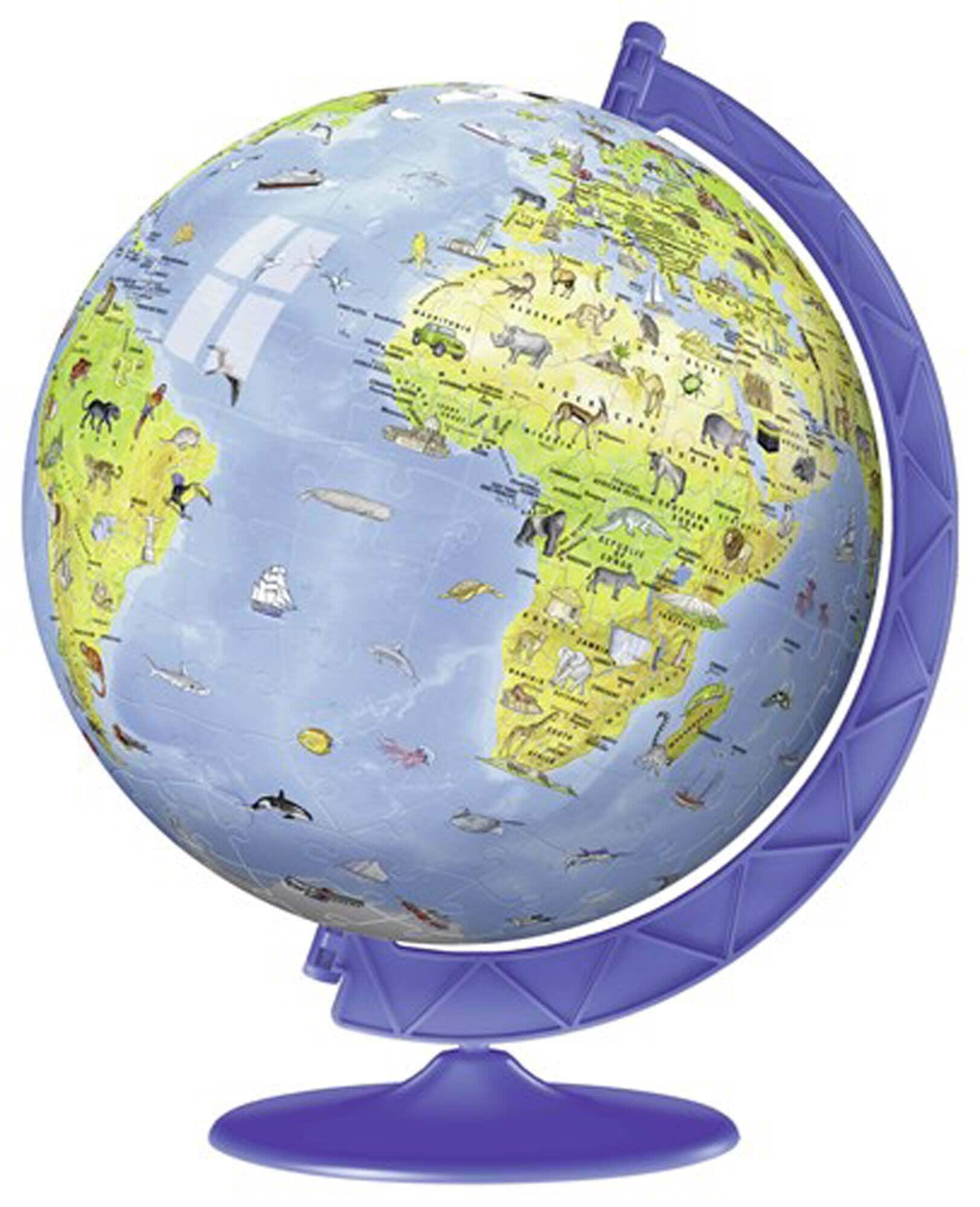 Ravensburger 3D Puslespill, Childrens World Globe 108 brikker