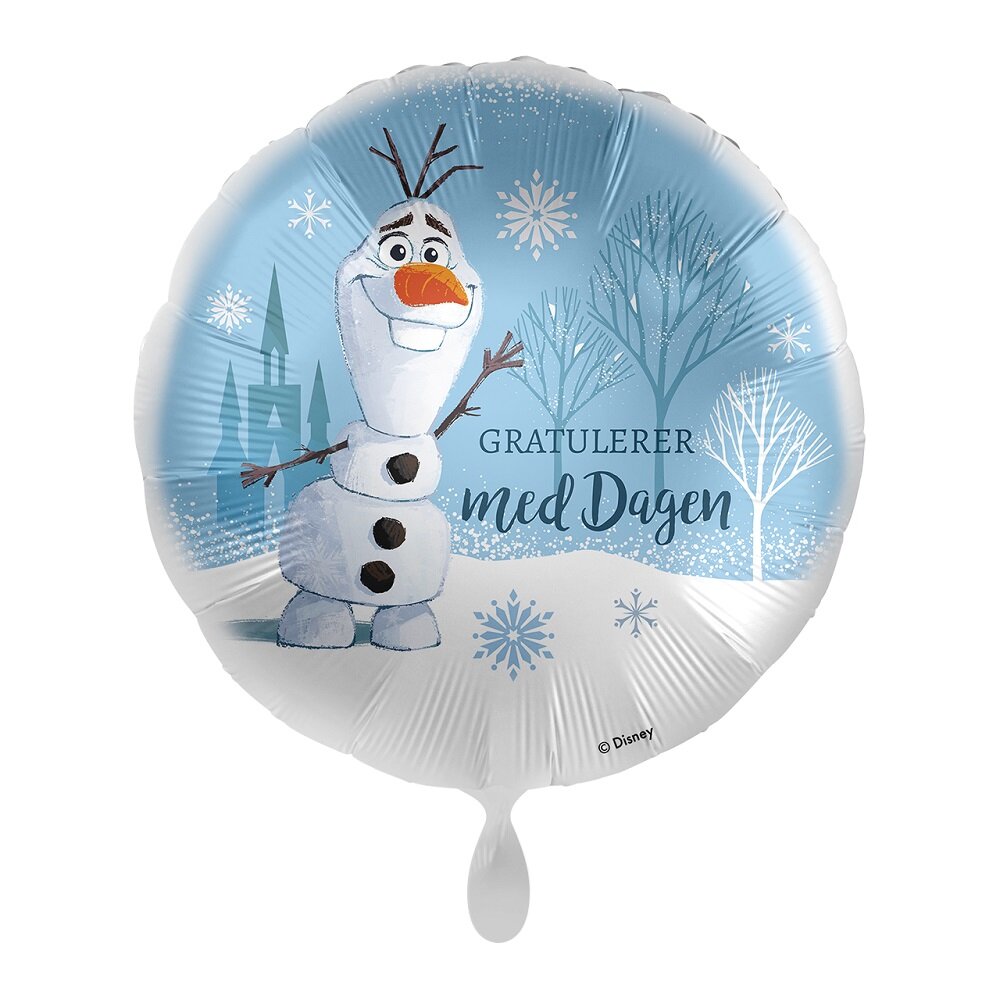 Frost 2 Olaf Folieballong - Gratulerer med dagen
