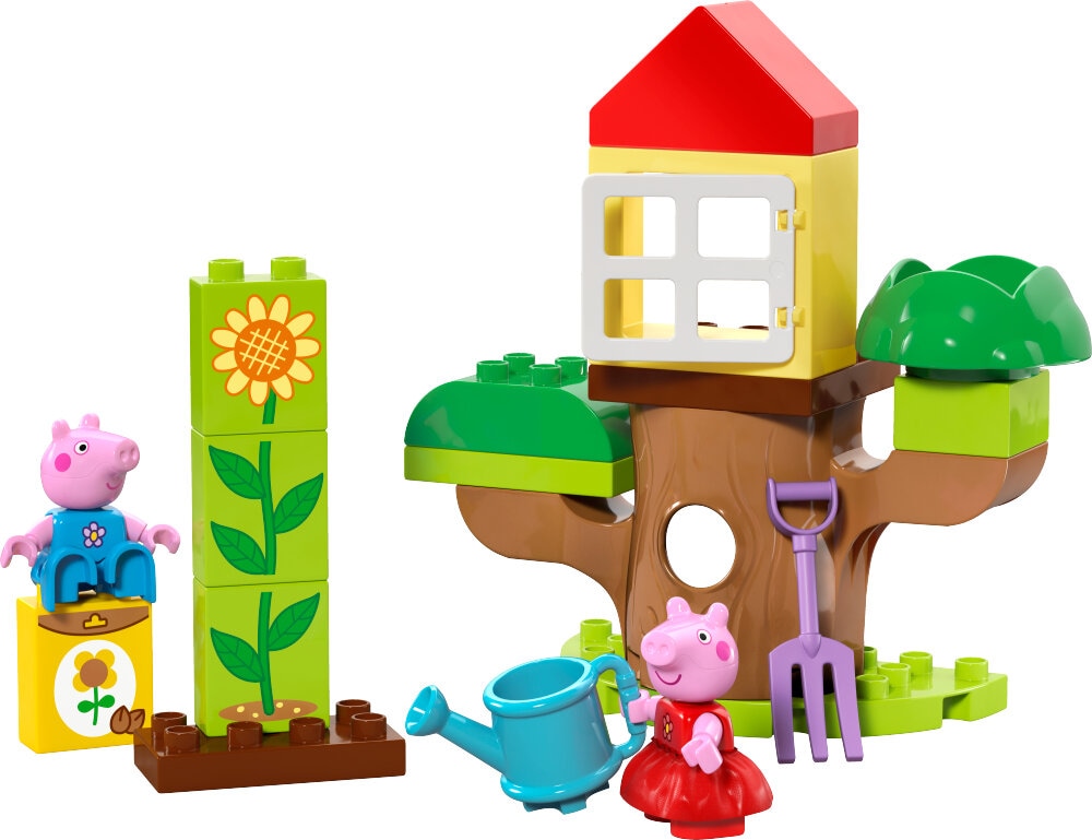 LEGO Peppa Gris - Peppa Gris med hage og trehytte 2+