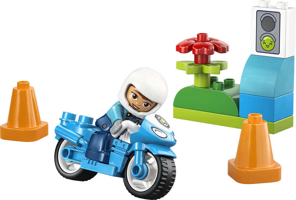 LEGO Duplo - Blå politimotorsykkel 2+