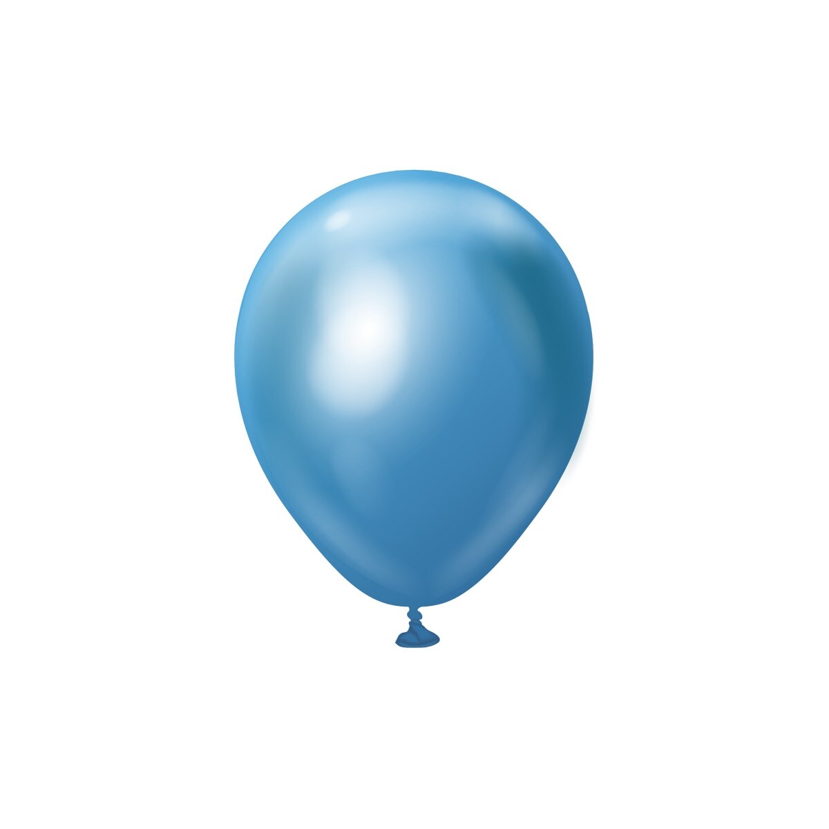 Premium Latexballonger Blå Chrome 13 cm 25 stk.