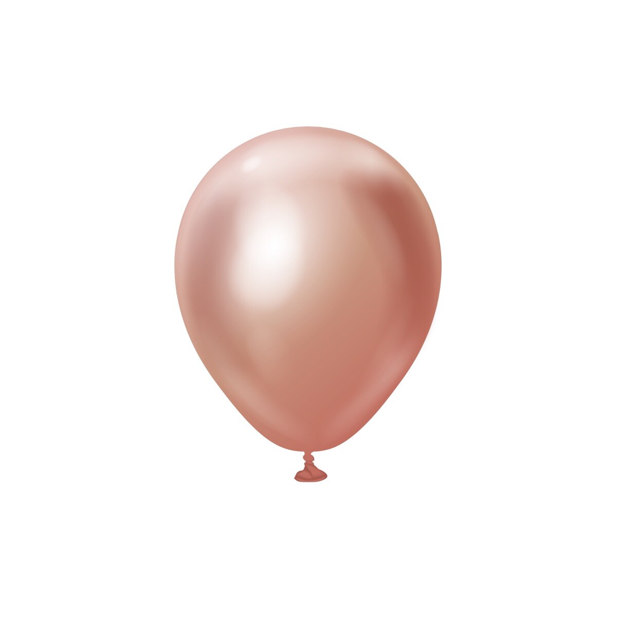 Premium Latexballonger Rosegull Chrome 13 cm 25 stk
