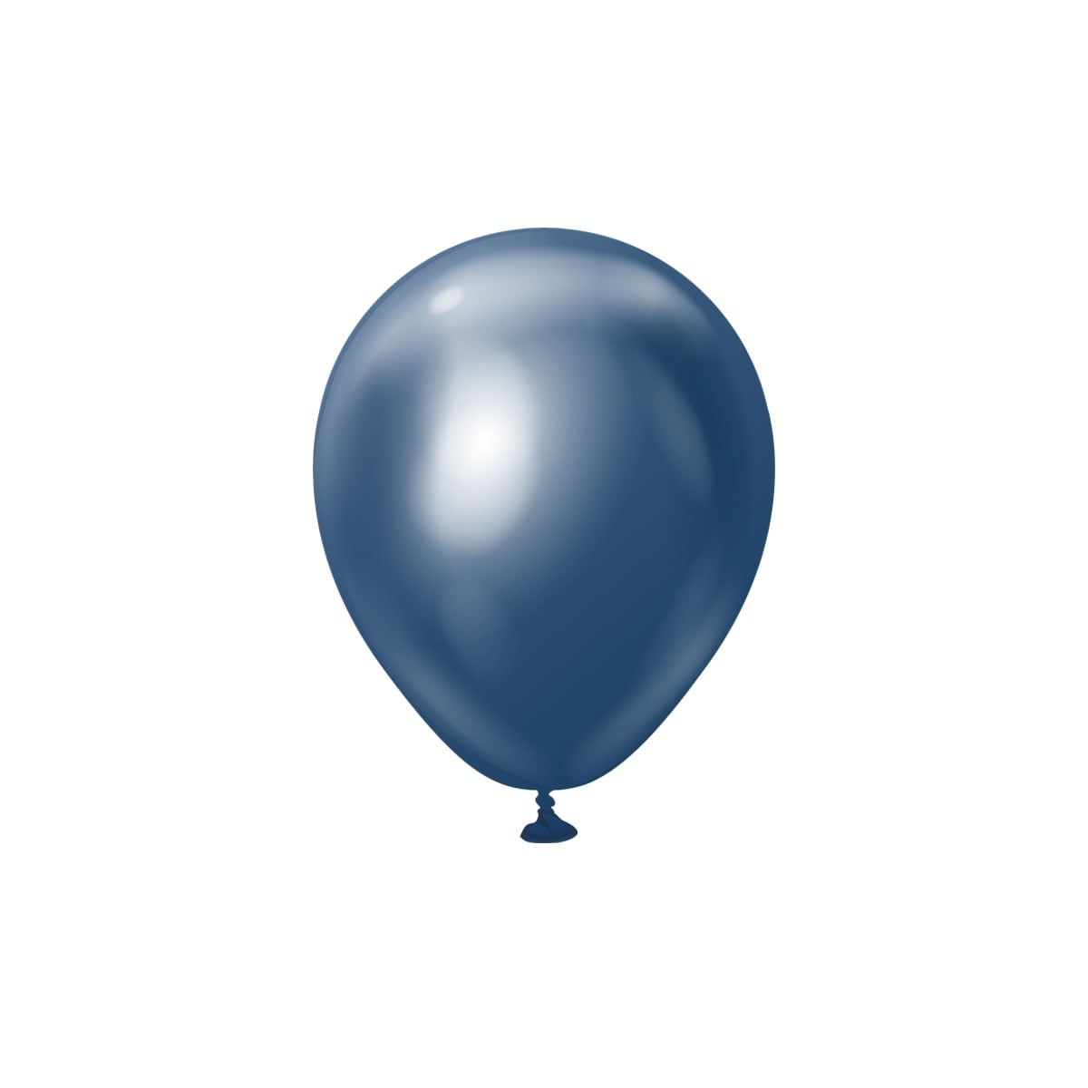 Premium Latexballonger Navy Blå Chrome 13 cm 25 stk.
