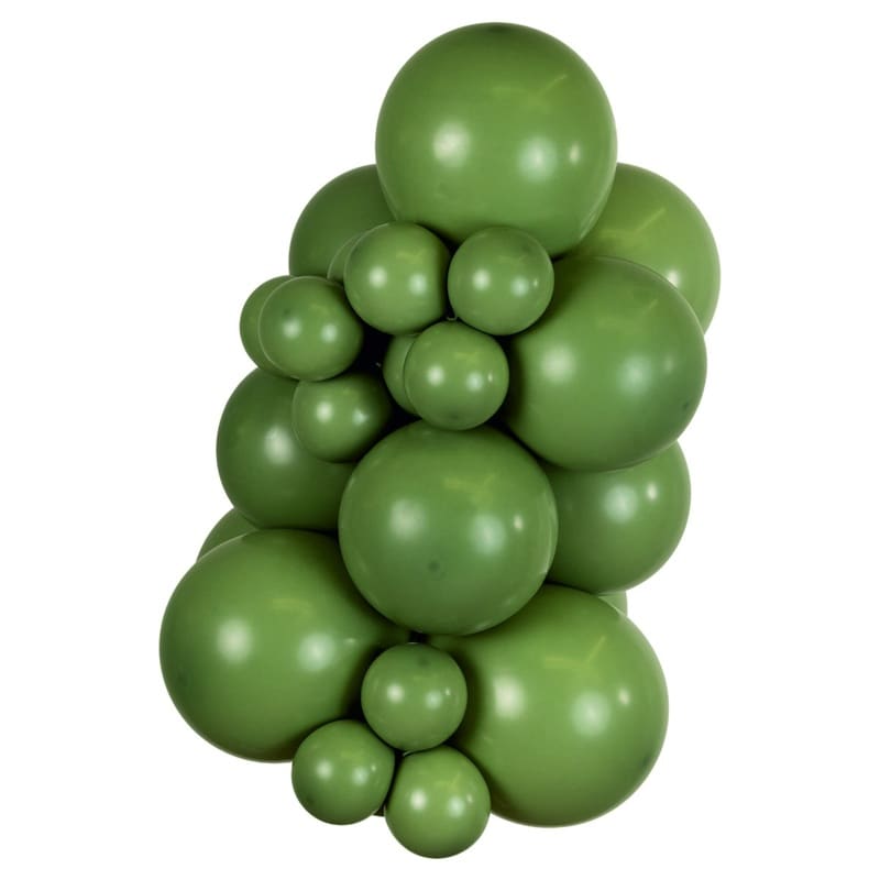 Premium Latexballonger Eukalyptus 45 cm 5 stk.