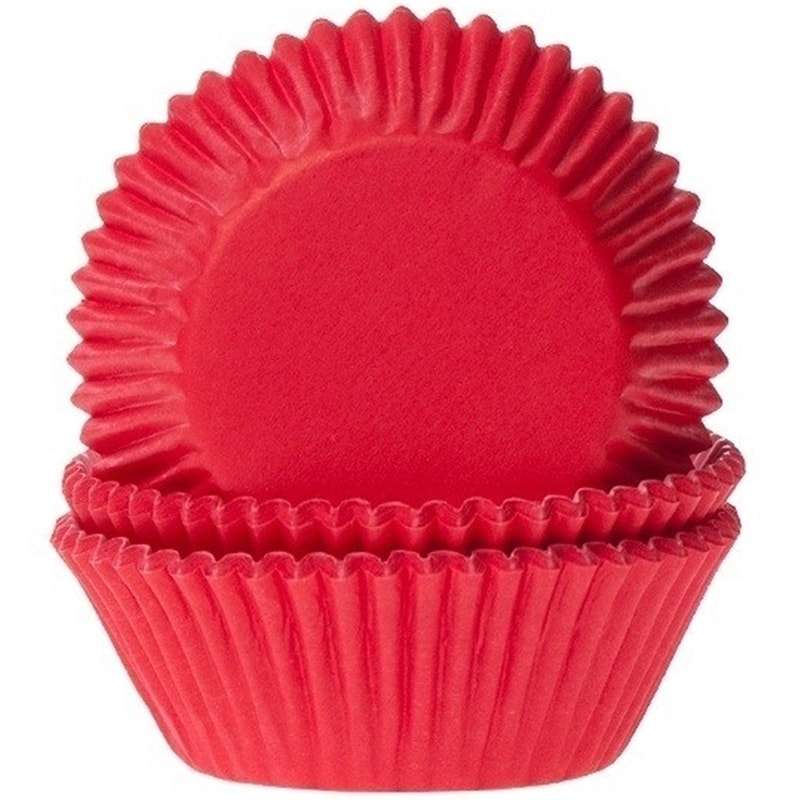 Muffinsformer - Rød 50 stk.