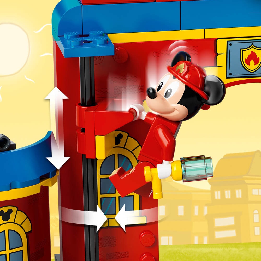 LEGO Mikke og venners brannstasjon med brannbil 4+