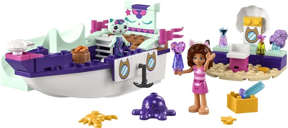 LEGO Gabby's Dollhouse - Gabby og Havkatts skip og spa 4+