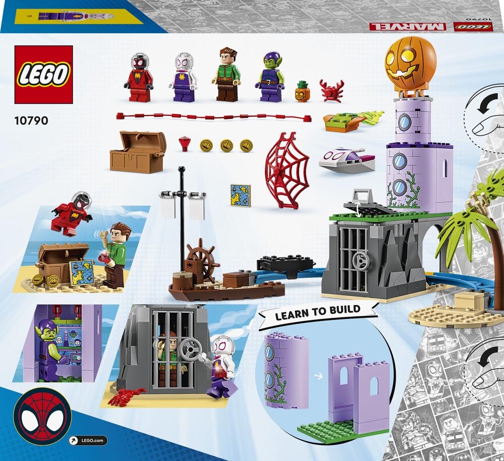 LEGO Marvel - Team Edderkoppen i Green Goblins fyrtårn 4+