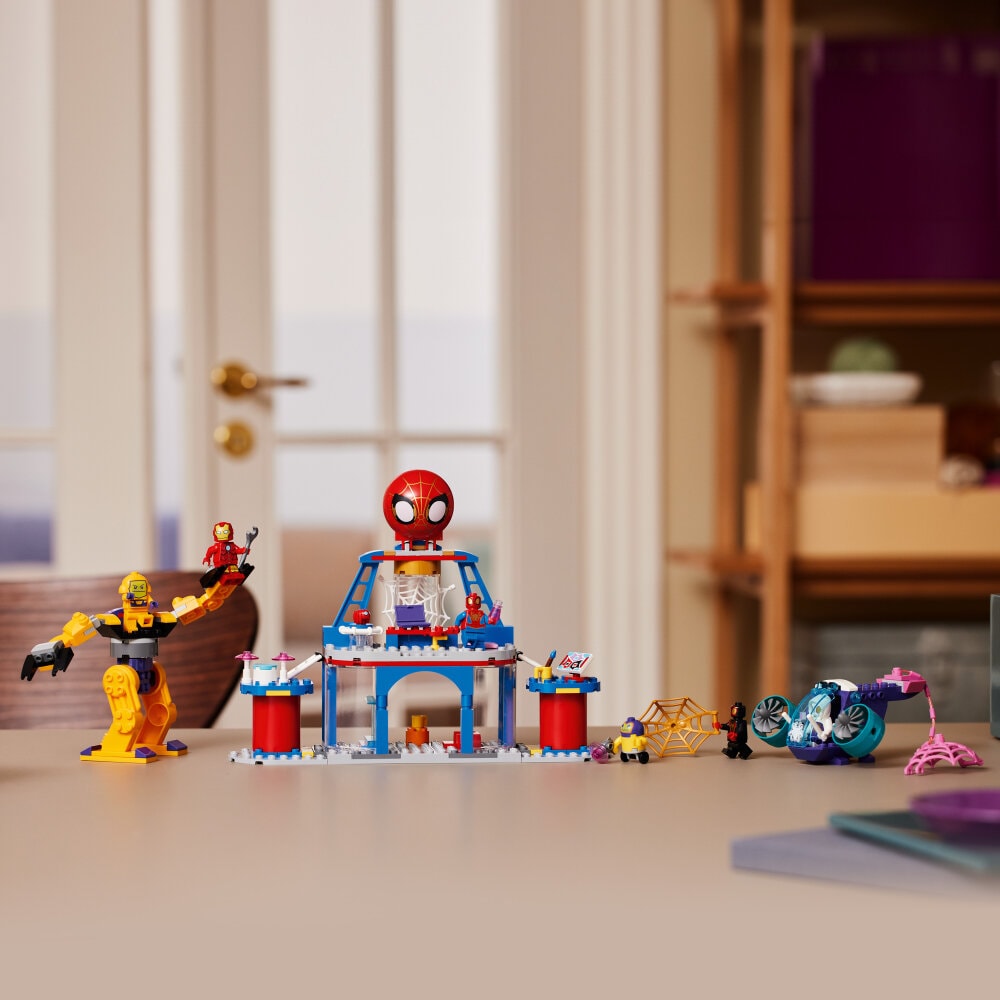 LEGO Marvel - Team Edderkoppens spindelvev-hovedkvarter 4+