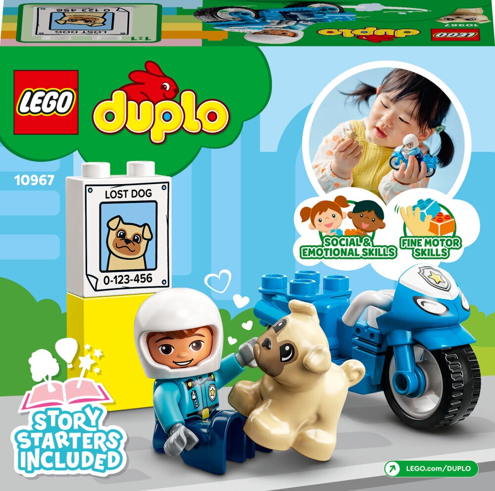 LEGO Duplo - Politimotorsykkel 2+