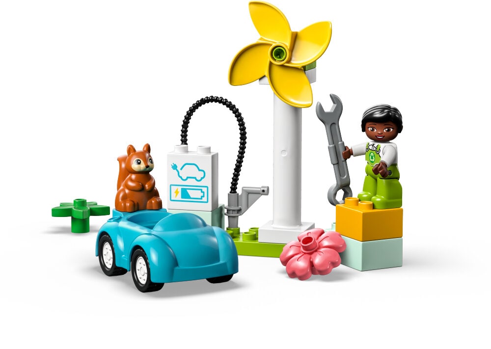 LEGO Duplo - Vindmølle og elbil 2+