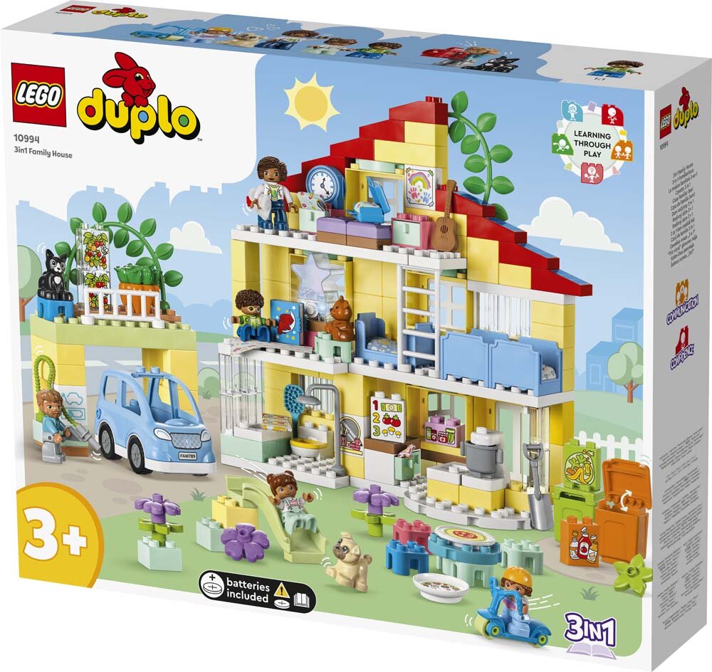 LEGO Duplo - 3-i-1 Familiehjem 3+