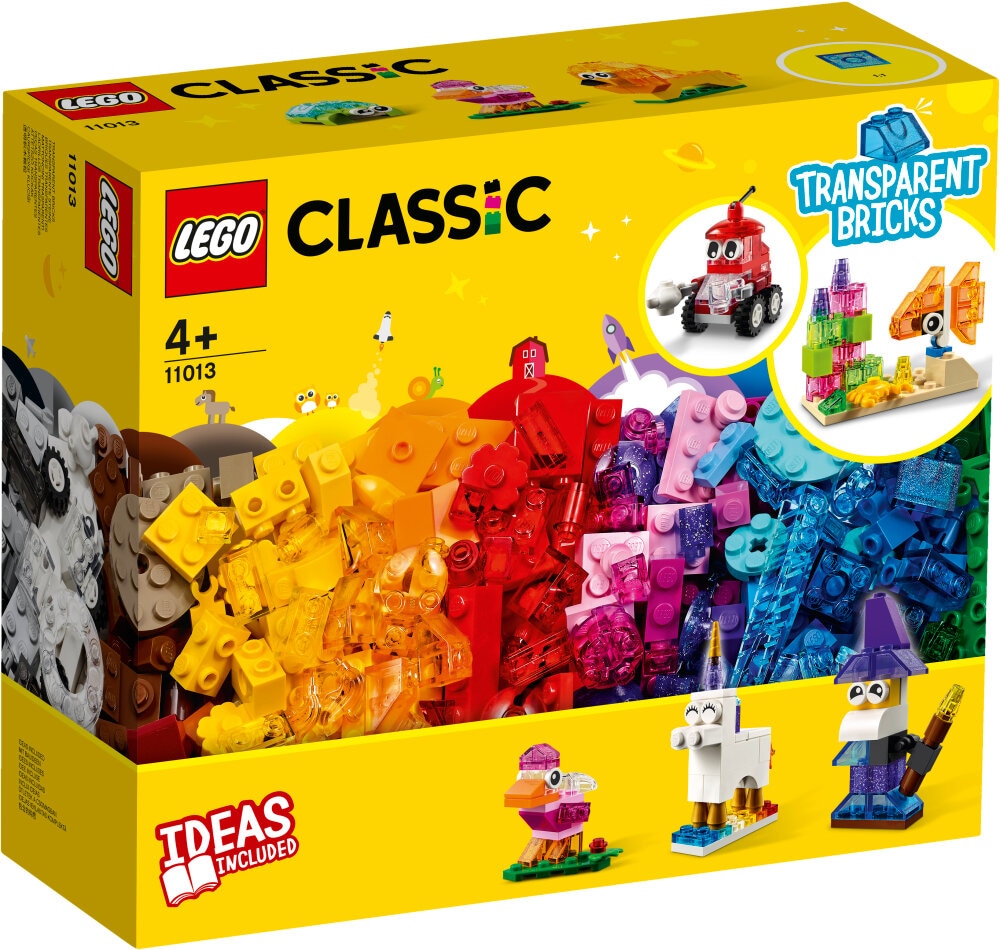 LEGO Classic - Kreativitet med gjennomsiktige klosser 4+