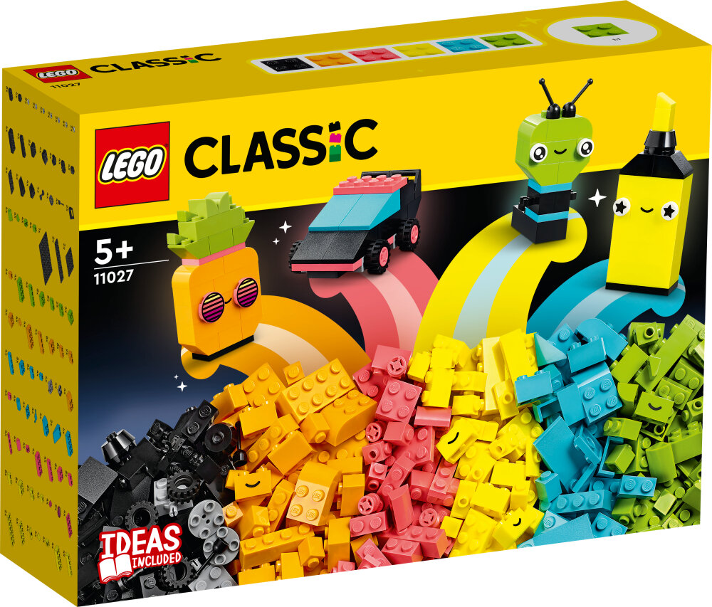 LEGO Classic - Kreativ lek med neonfarger 5+
