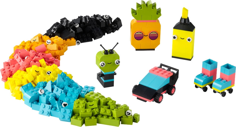 LEGO Classic - Kreativ lek med neonfarger 5+