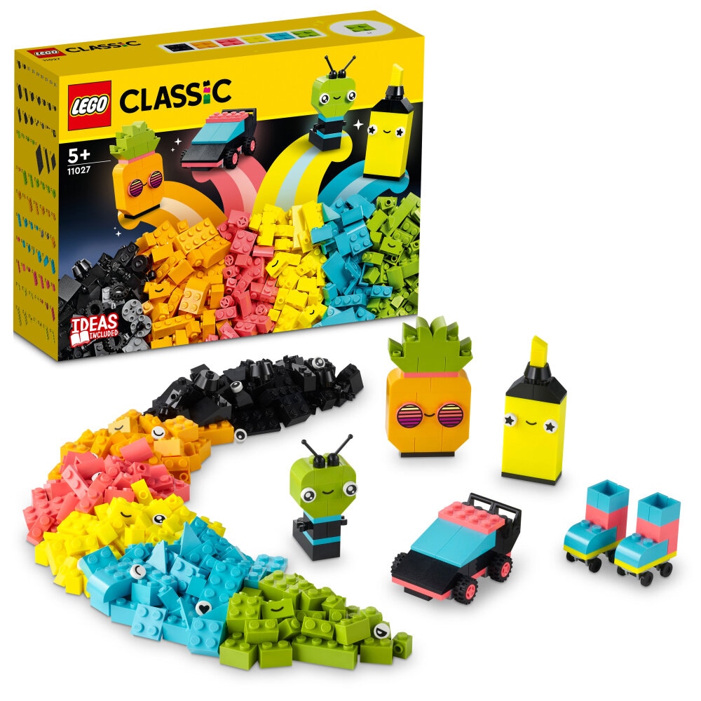 LEGO Classic - Kreativ lek med neonfarger 5+