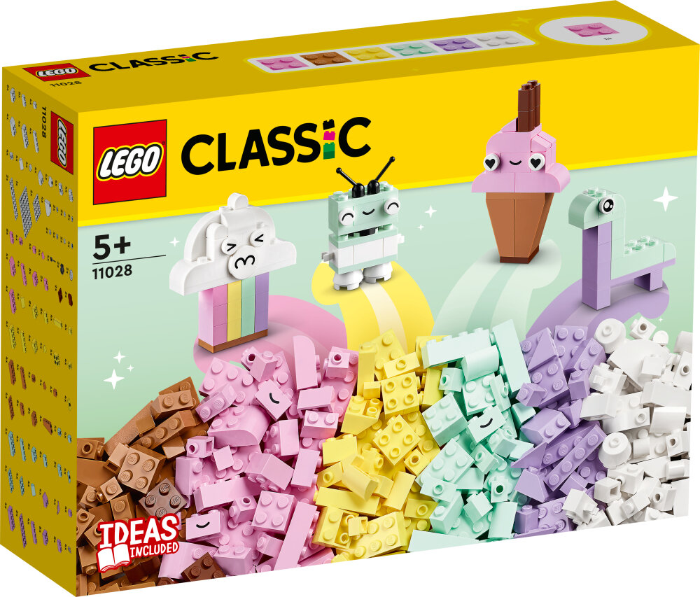 LEGO Classic - Kreativ lek med pastellfarger 5+