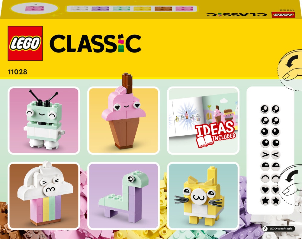 LEGO Classic - Kreativ lek med pastellfarger 5+