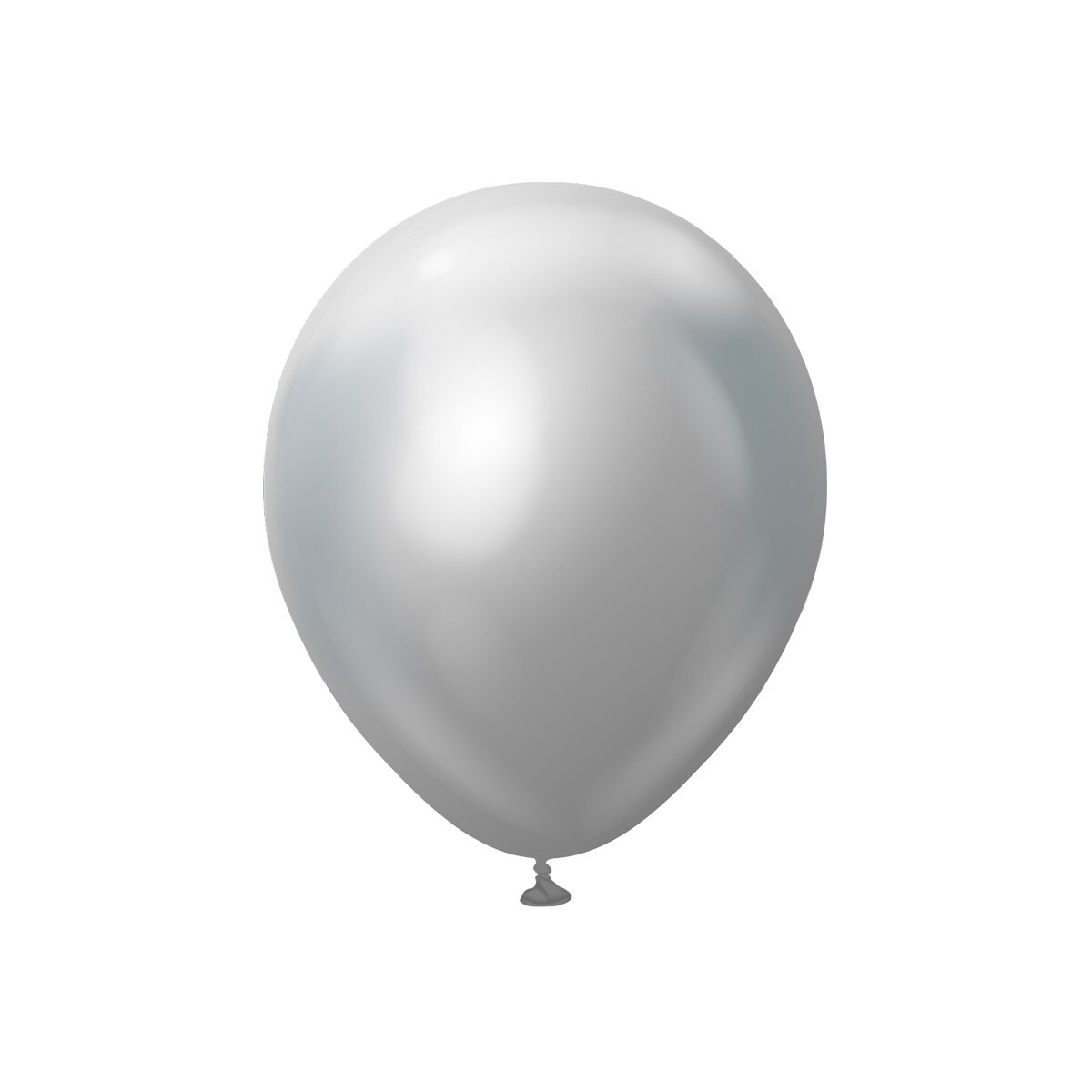 Premium Latexballonger Sølv Chrome 30 cm