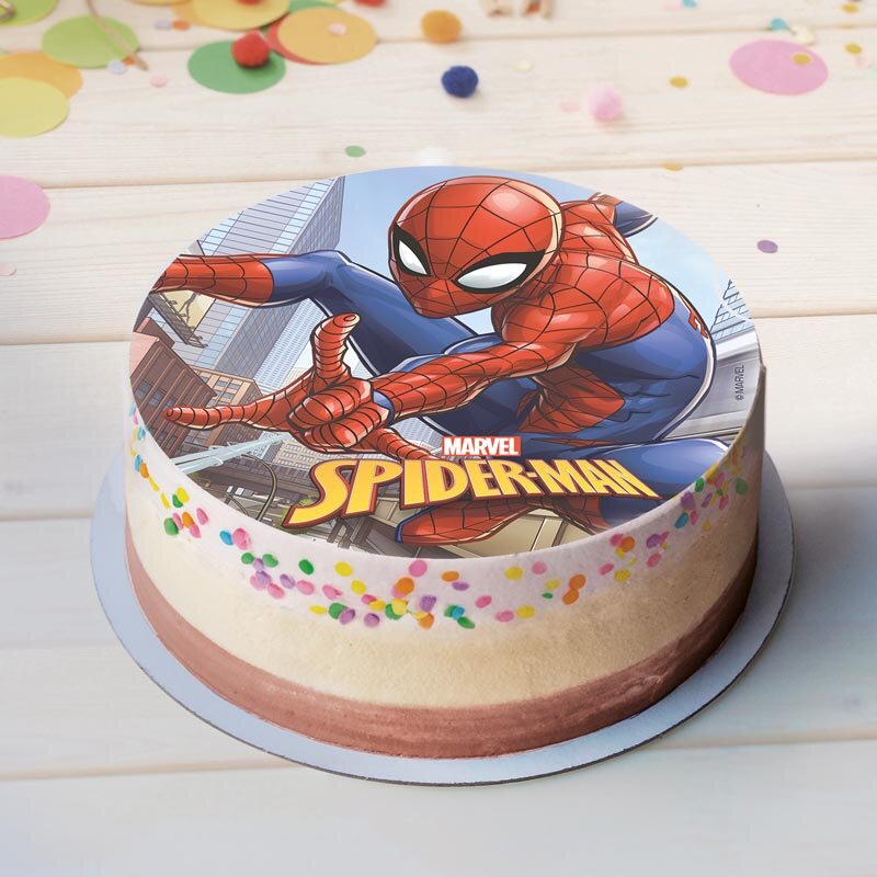 Kakebilde Spiderman - Oblat 20 cm