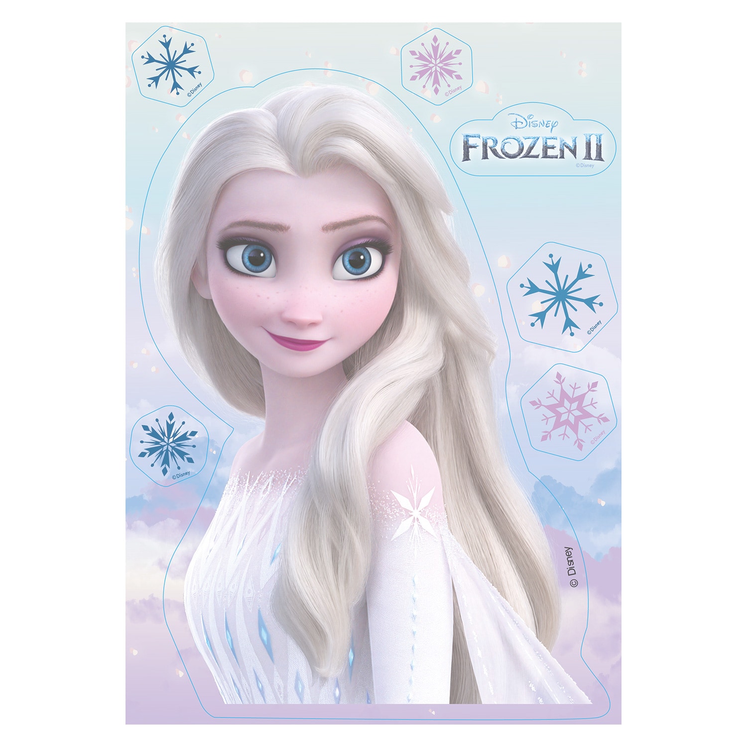 Frost Elsa - Kakedekorasjoner Oblat 7 stk.