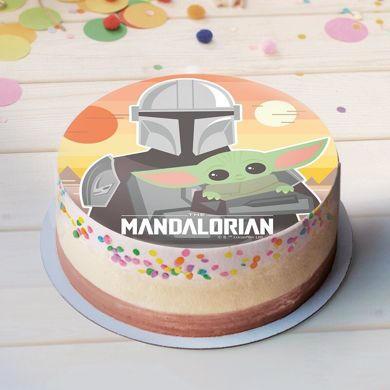 Kakebilde - The Mandalorian Oblat 20 cm